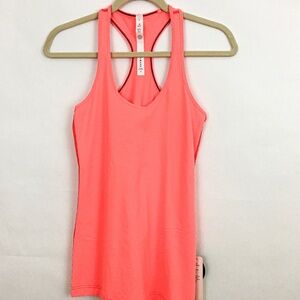 Lululemon Cool Racerback CORAL NWT size 8